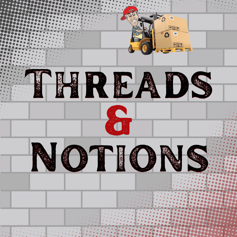 Year End Sale Category Card for threads and notions