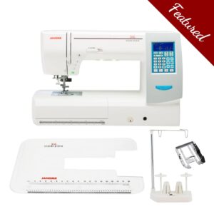 Janome Horizon Memory Craft 8200QCP Special Edition sewing and quilting machine with featured bundle