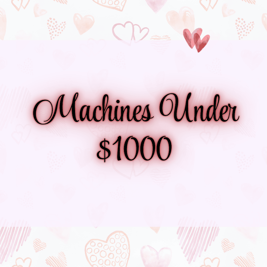 Road to CA Sale Category Card for Machines Under $1000