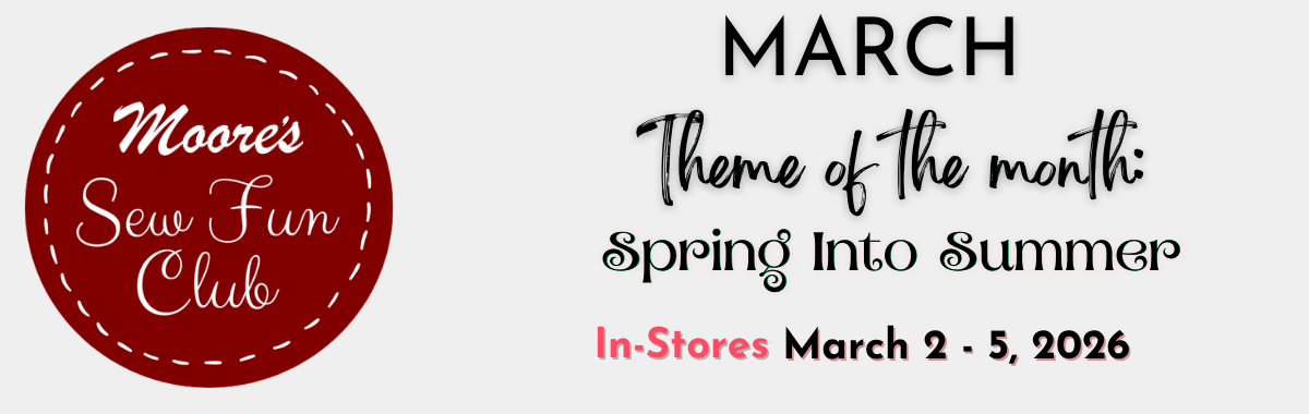 Sew Fun Club March 2026 landing page banner