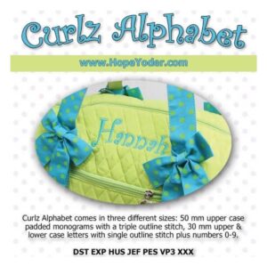 Hope Yoder Curlz Alphabet main Product Image