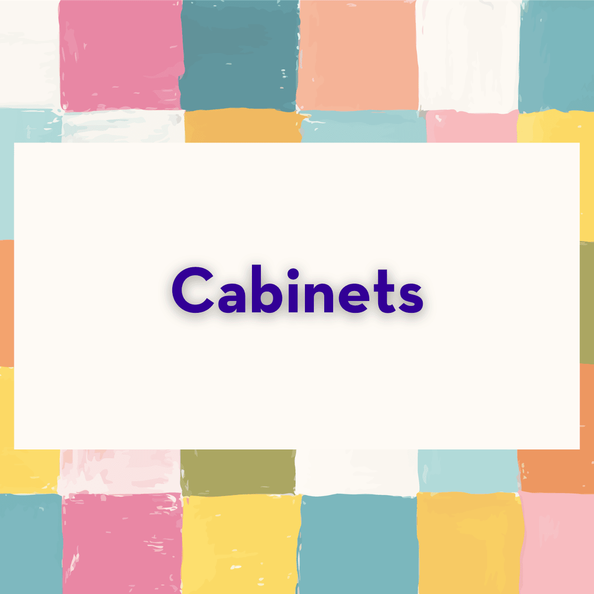 Quilting Month Sale Category Card for Cabinets