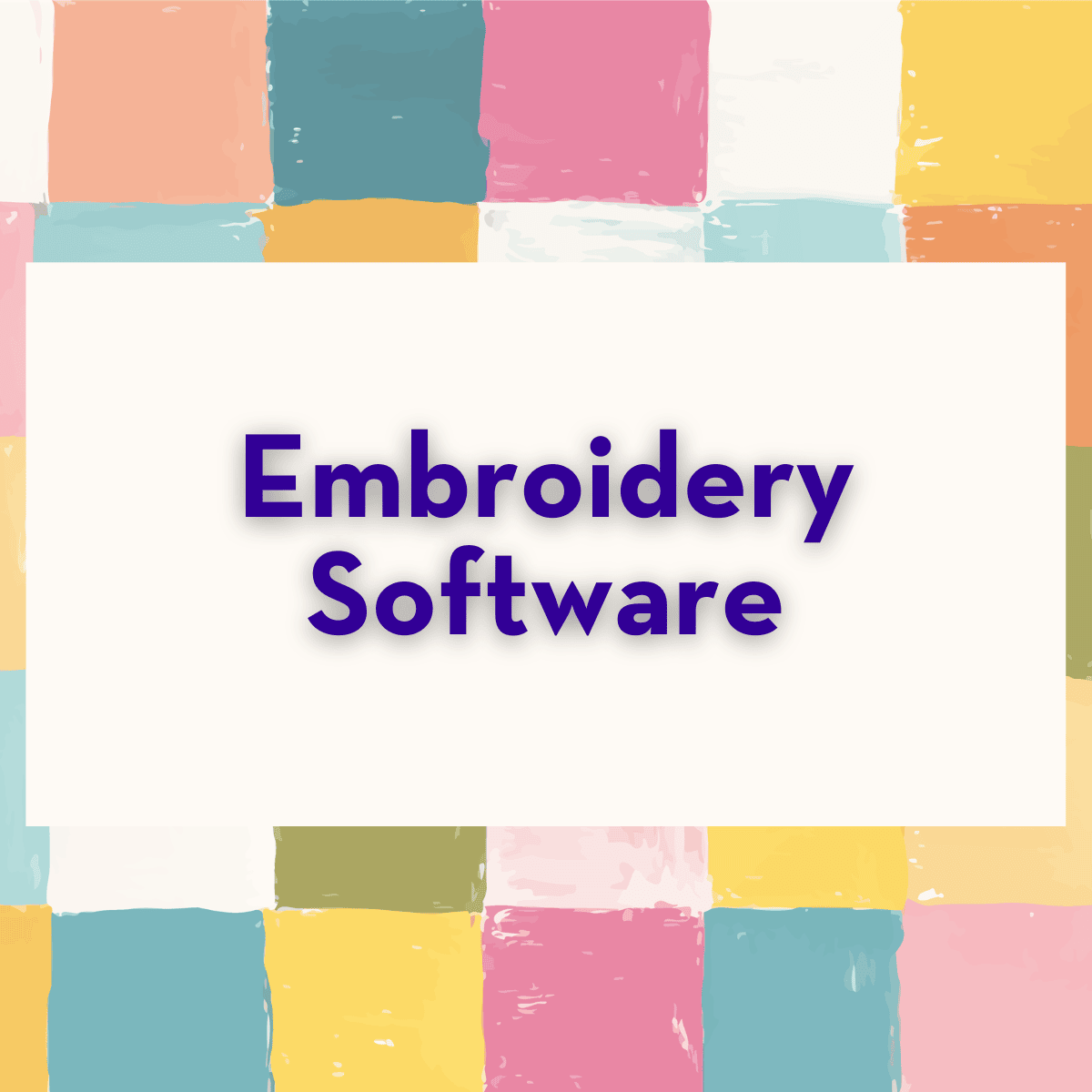 Category for Embroidery Software