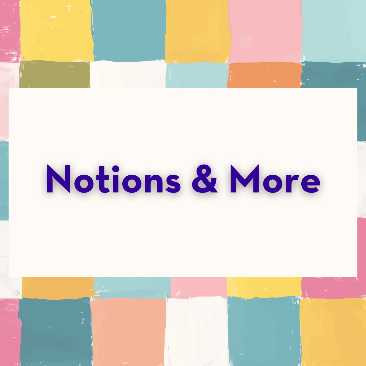 Quilting Month Sale Category Card for Notions, Accessories and Cutting Supplies