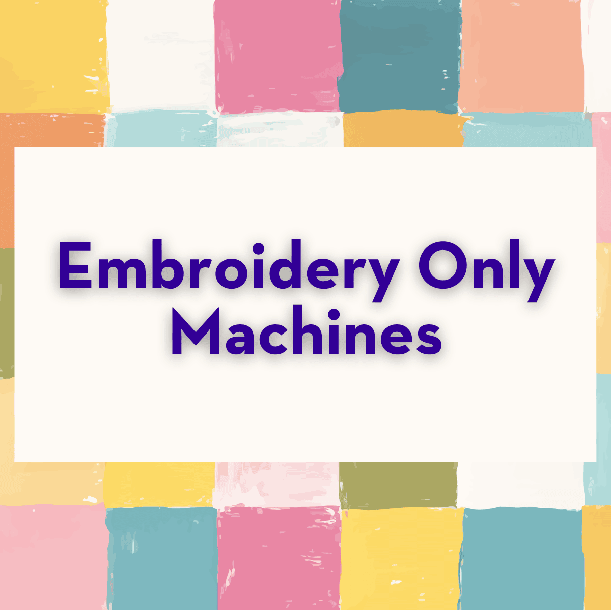 Quilting Month Sale Category Card for Embroidery Only Machines